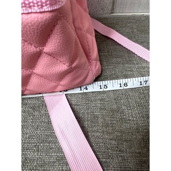 Car Seat Back Organizer PU Leather Quilted Pink Hanging Storage Pocket Holder - Picture 5 of 6